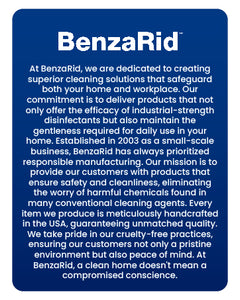 BenzaRid Disinfectant - Virucide - Fungicide - Cleaner | 4-Gallon Case