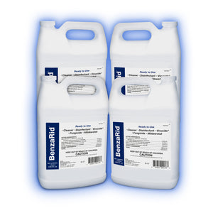 BenzaRid Disinfectant - Virucide - Fungicide - Cleaner | 4-Gallon Case